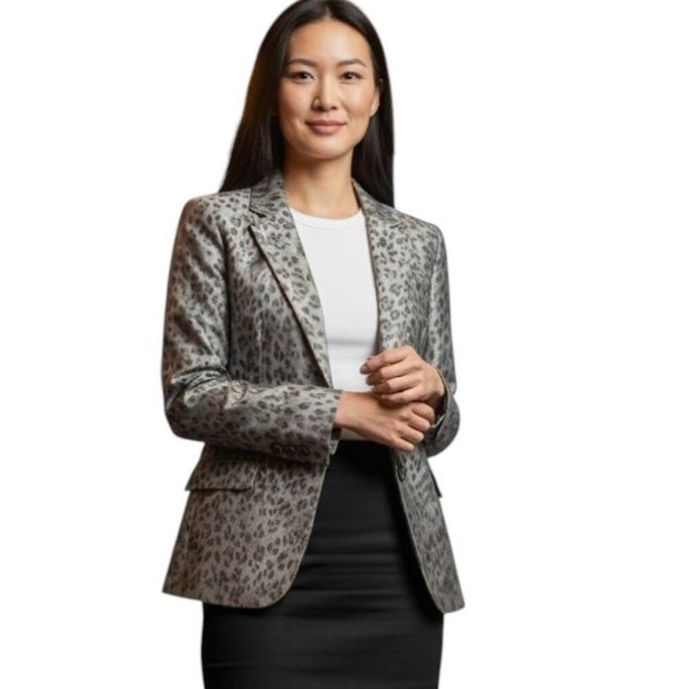 Collections for Le Suit Animal Print Blazer Size 12P